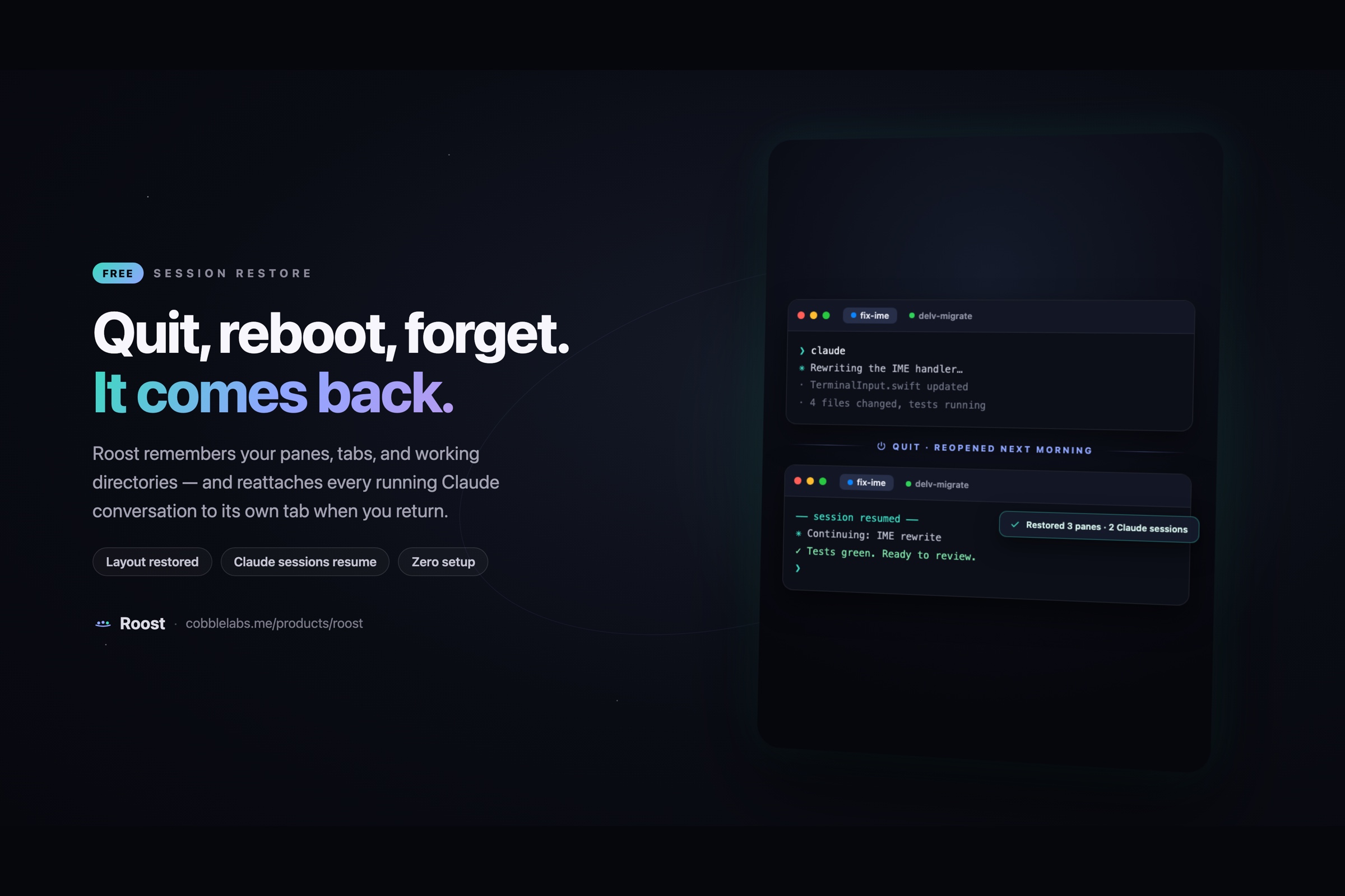 Quit, and come back to the same desk. introduction 1